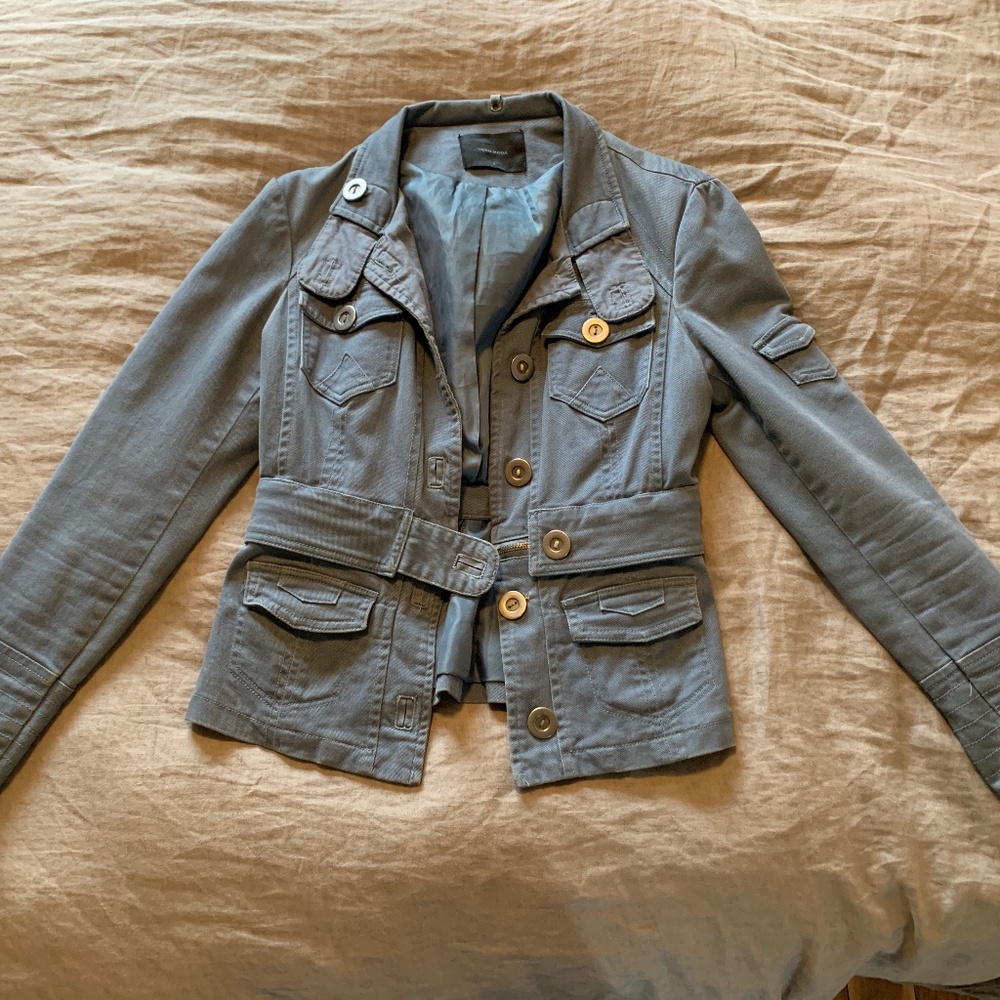 Vero moda blue military style jacket